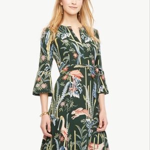 Ann Taylor Reed Garden Print Dress